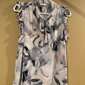 Calvin Klein abstract blouse